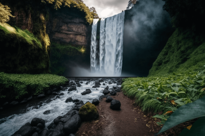tourism sight in Hawaii, Waterfalls