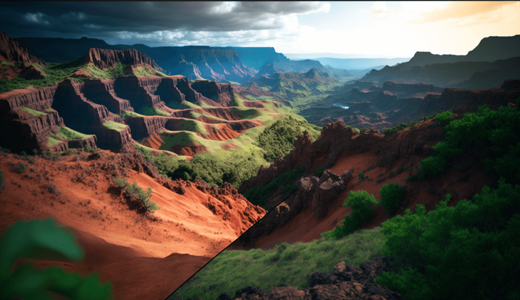 Waimea Canyon State Park in Hawaii