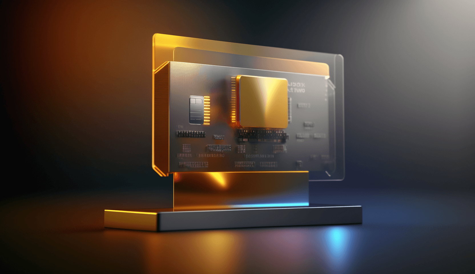 a photo of an electric credit card technology skimmer