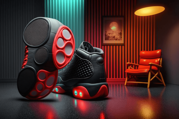 A futuristic photo of the Air Jordan 13