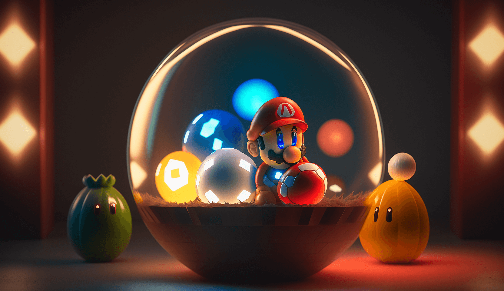 A photo of a Mario brothers