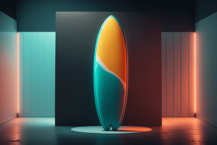 A really cool surf board