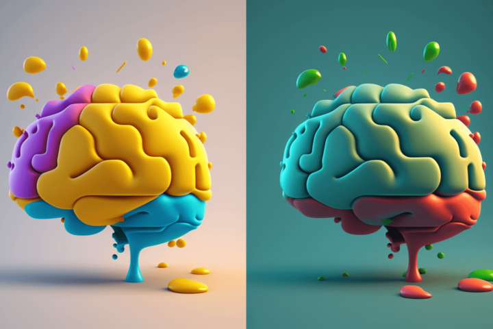 cartoon photo of the brain