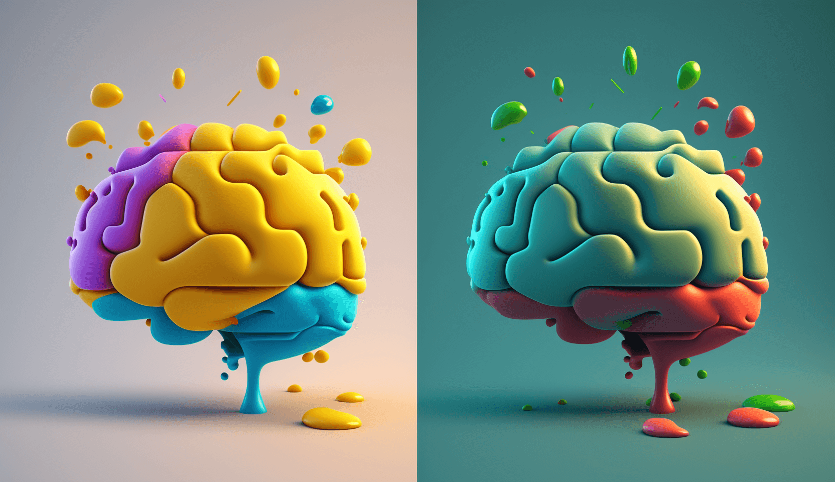 cartoon photo of the brain