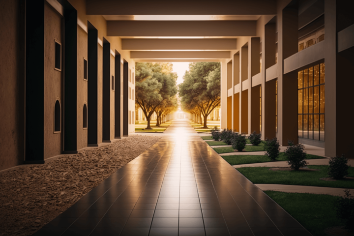 a photo of an American university campus