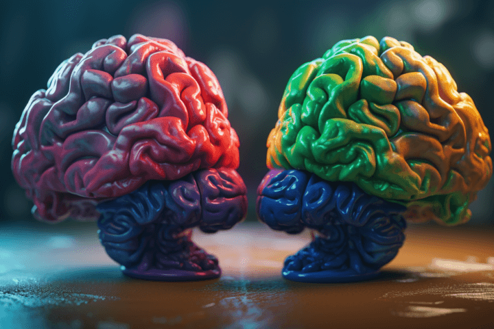 A photo of brains in cartoon form