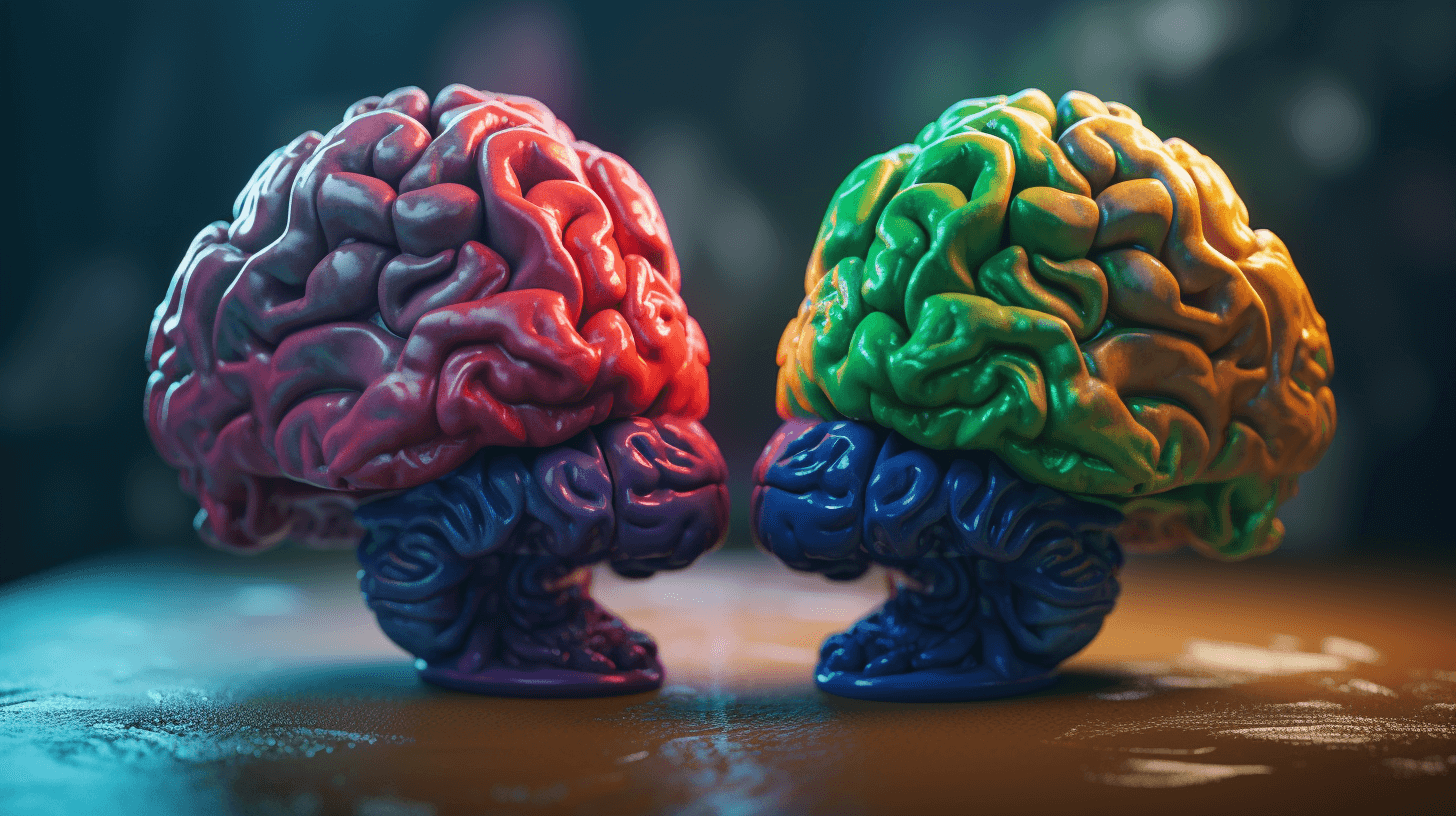 A photo of brains in cartoon form