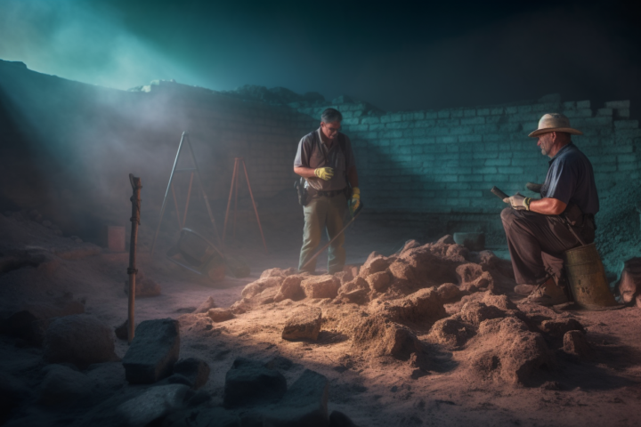 Archeologists Conducting research