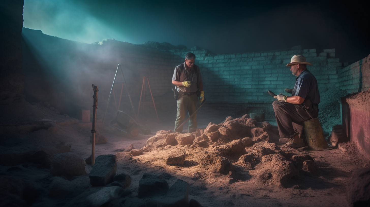 Archeologists Conducting research