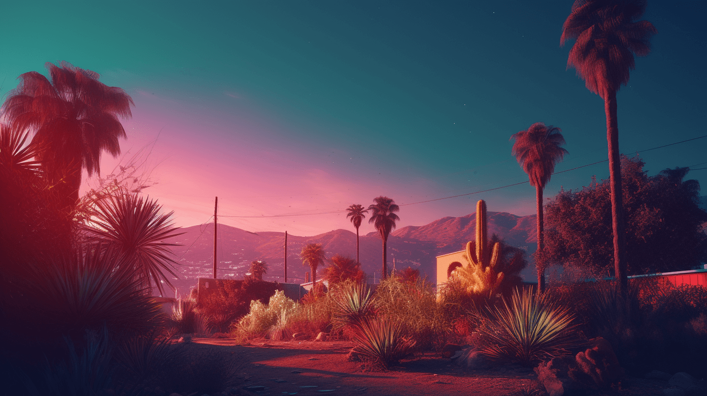 landscape in California