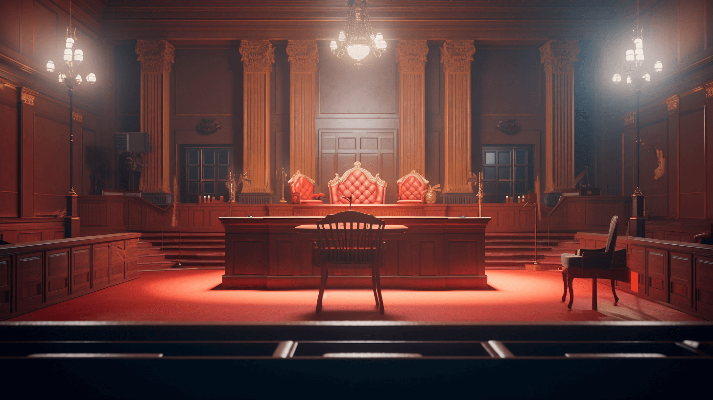 Empty Court room in Hawaii