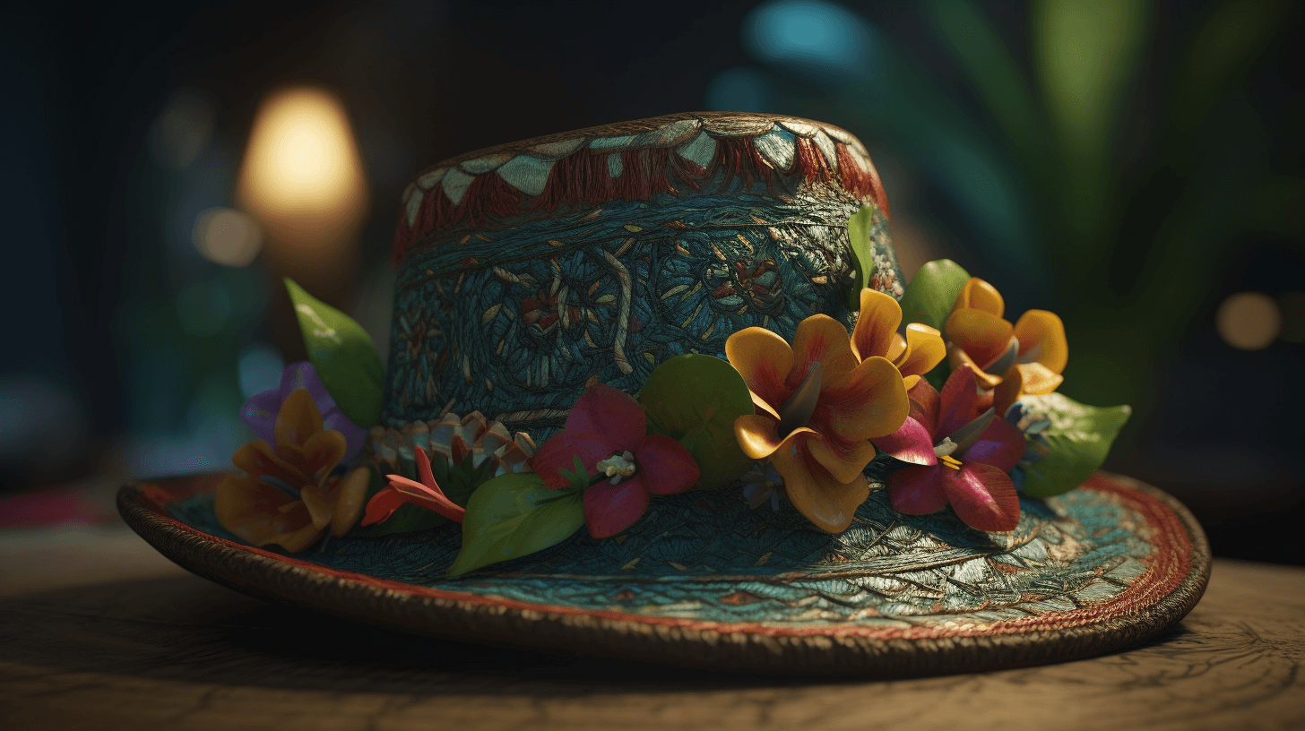 A Hawaiian hat