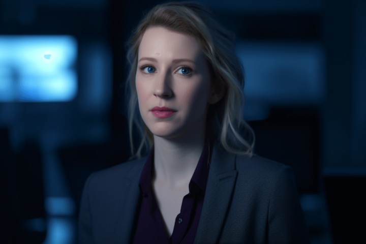 A mock photo of Elizabeth Holmes
