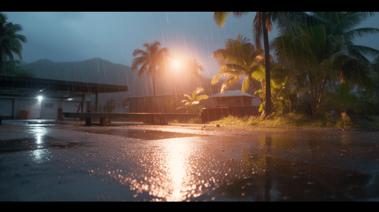 Rain in Hawaii