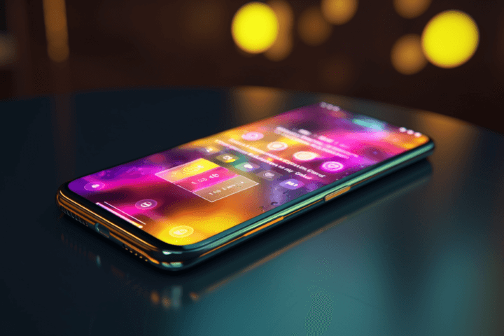 An iphone screen with social media apps