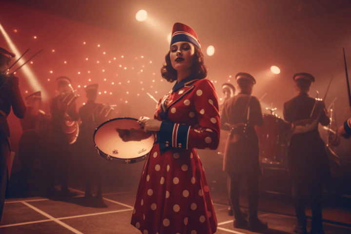 Vintage polka dot dress