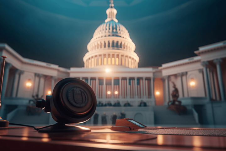 A photo of the white house