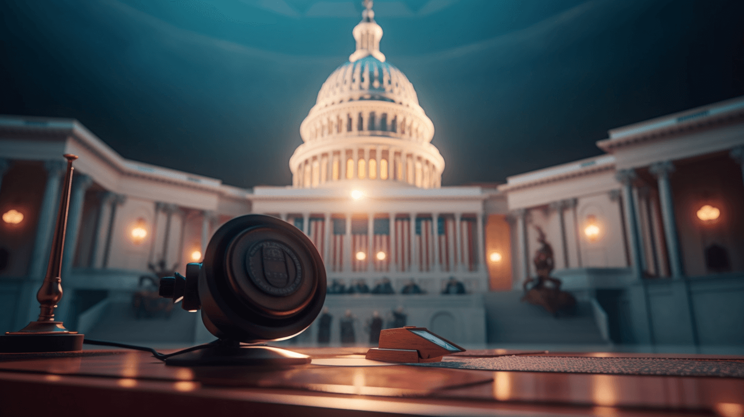 A photo of the white house