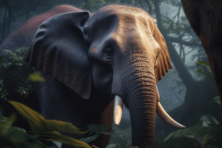 An Elephant in a Jungle