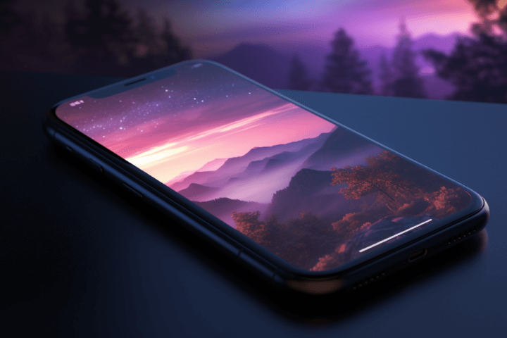 An iphone screensaver