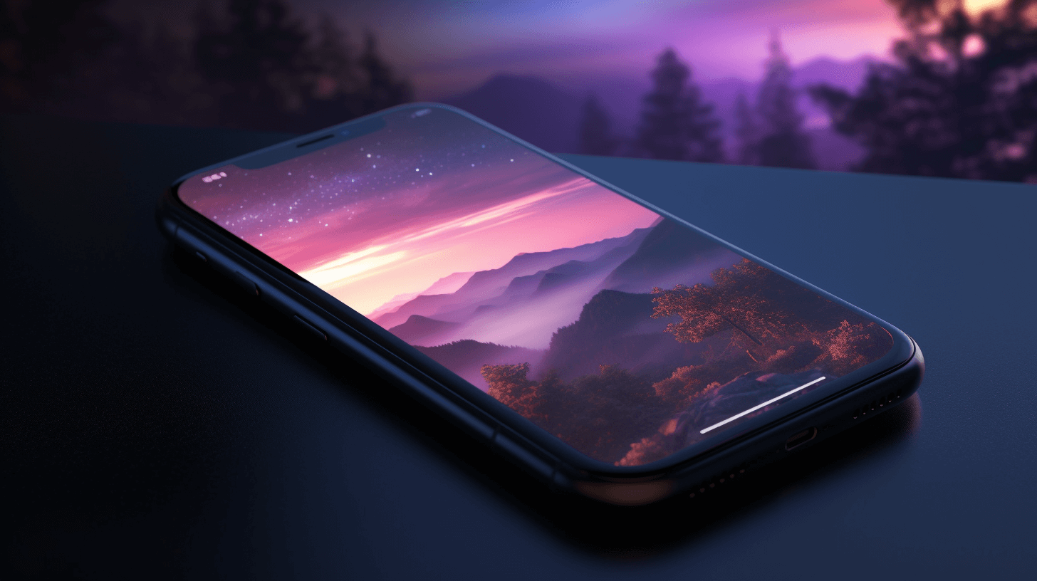 An iphone screensaver