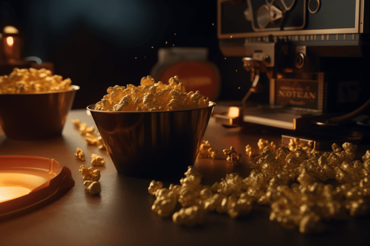 Popcorn ready for a movie night