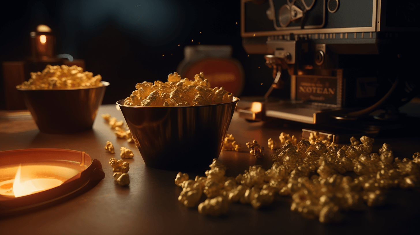 Popcorn ready for a movie night