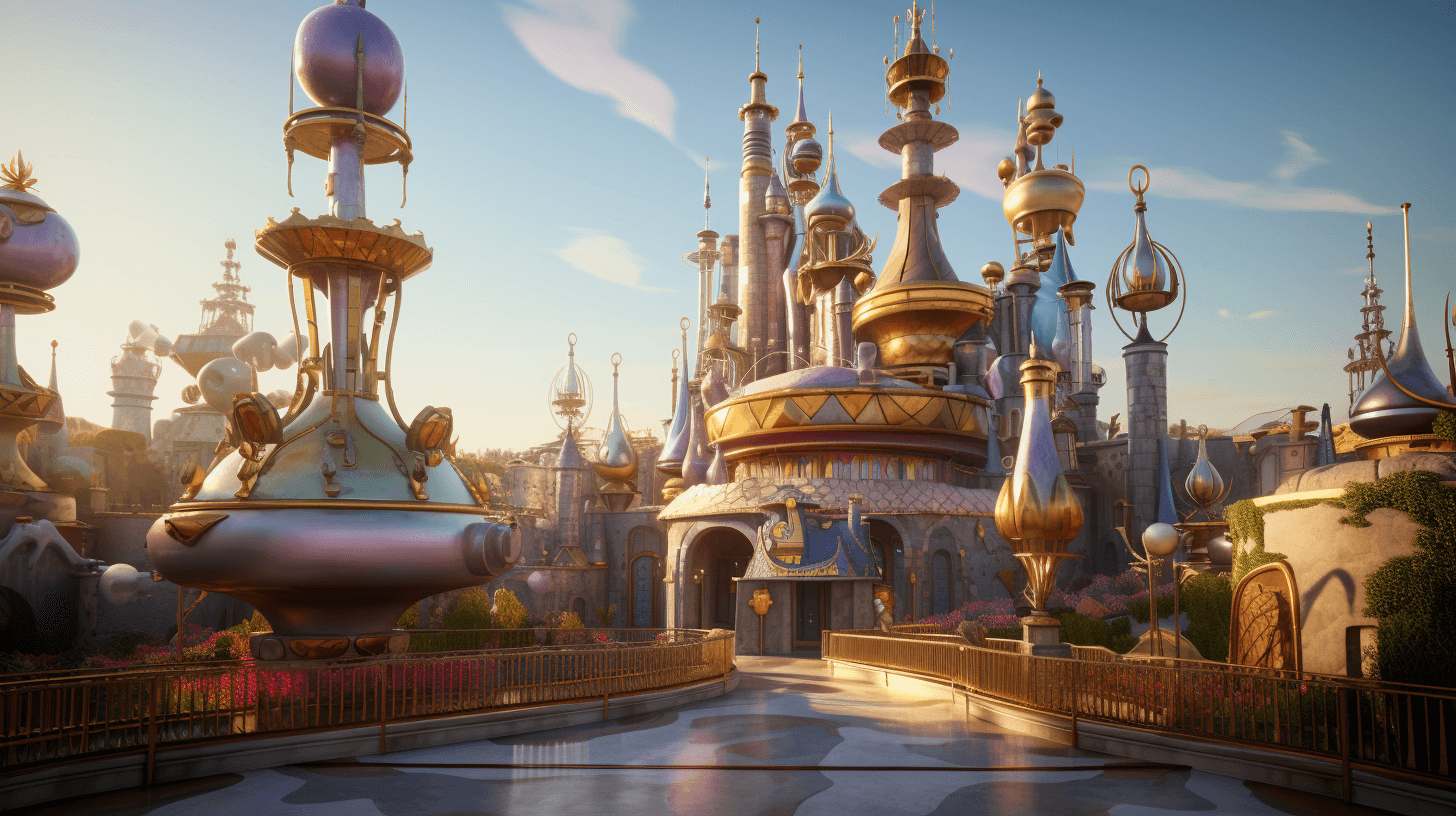 A cinematic photo of Disney land