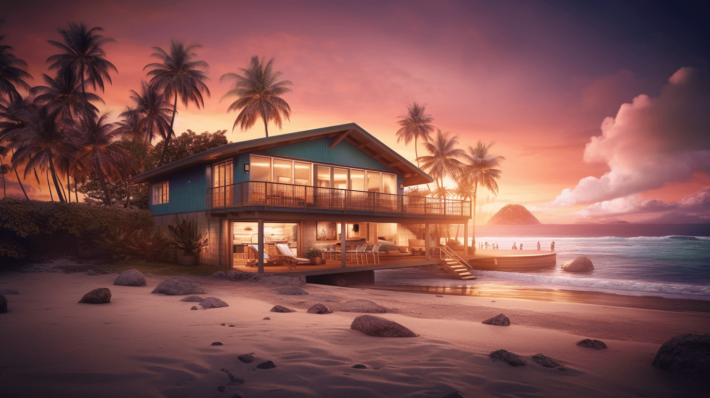 Hawaii beach house