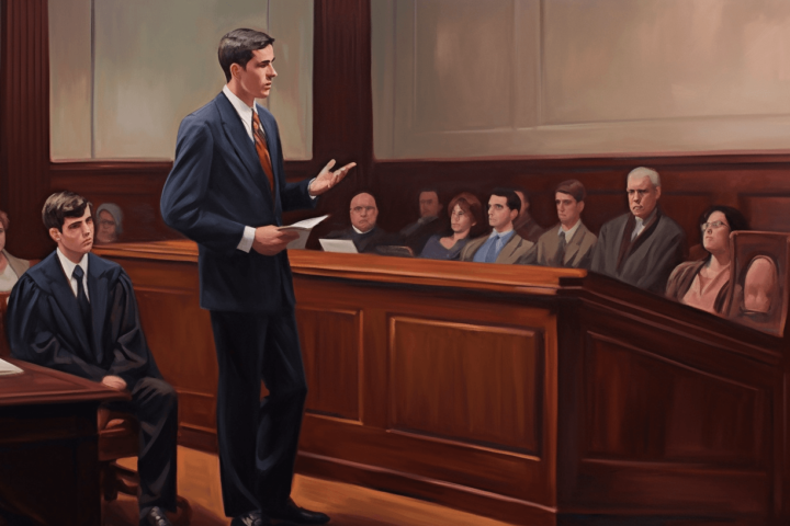 oil painting of the supreme court