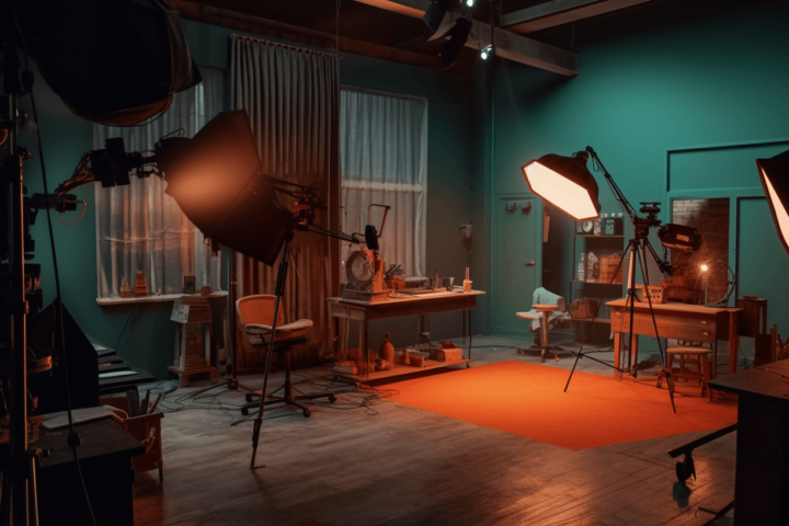 An Empty tv filming set