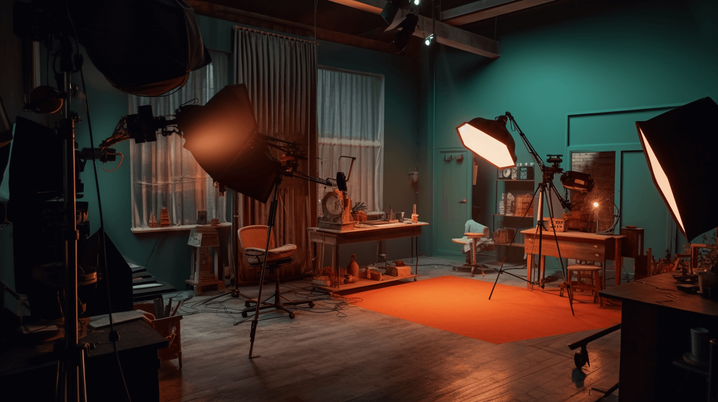 An Empty tv filming set