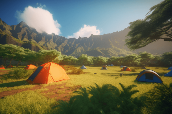 A summer camp in Hawaii for children