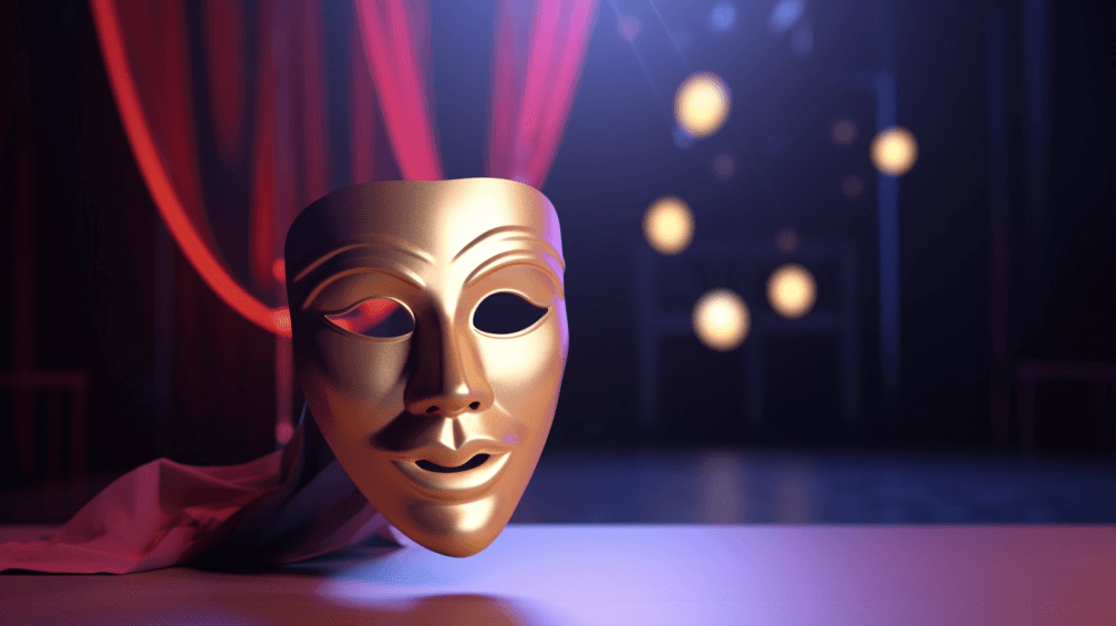 A theatre mask