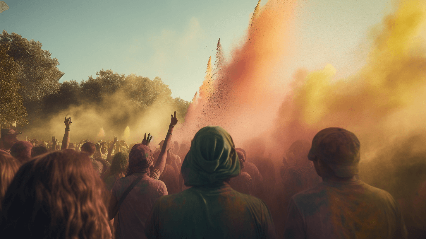 A color festival in hawaii