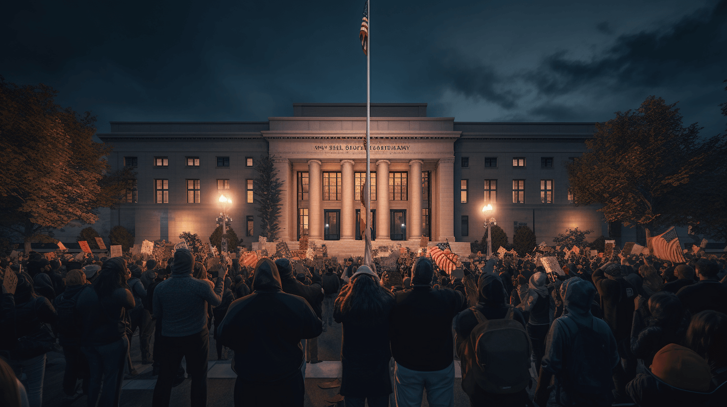 a protest in america