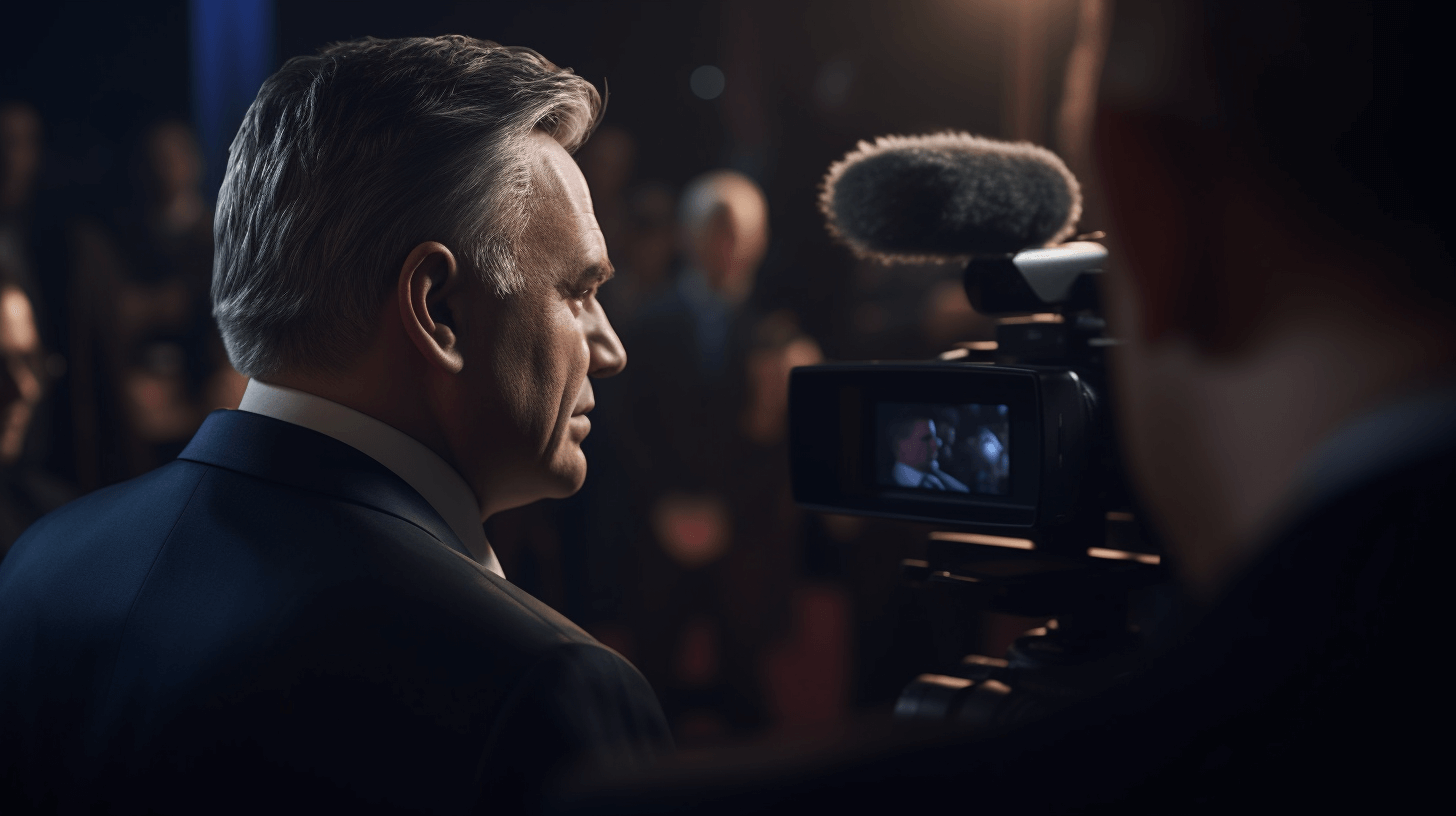 A photo of a press conference