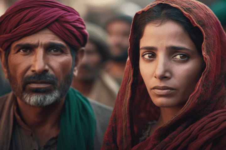 a man and a woman from Pakistan