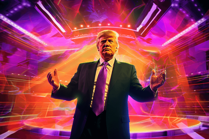 donald trump as a news presenter