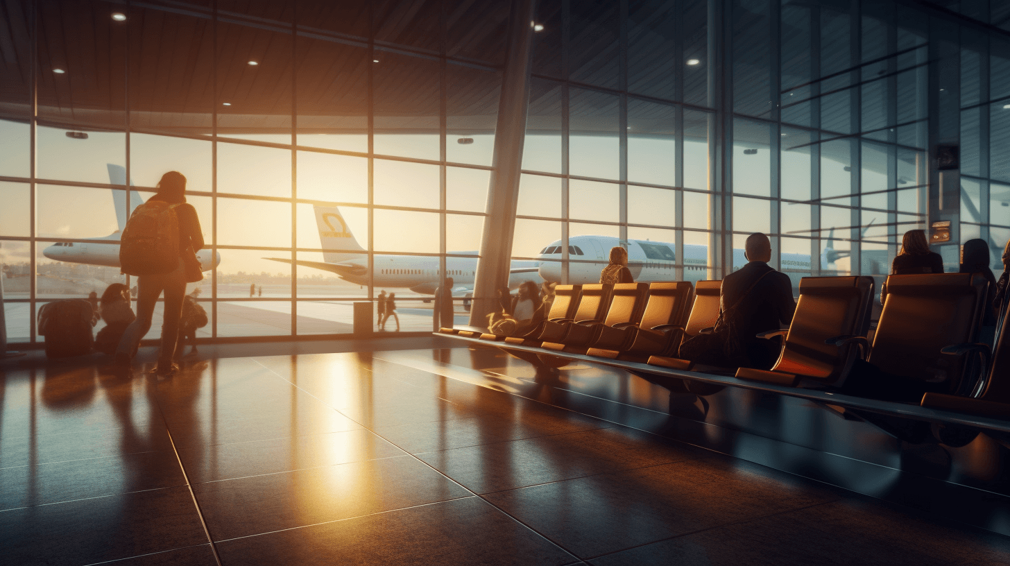 passengers in the airport