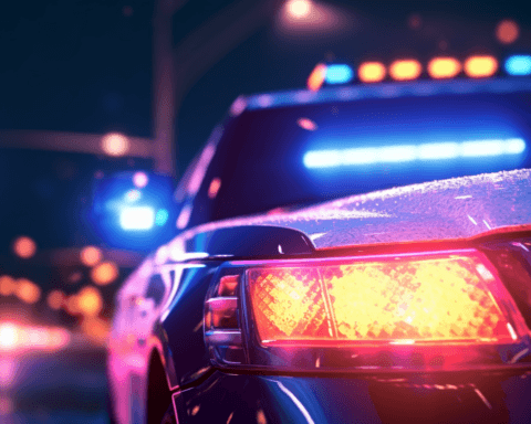 police car lights