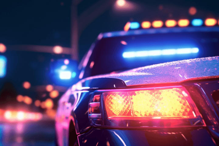 police car lights